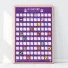 GIFT REPUBLIC 100 Board Games Bucket List Scratch Poster -Toy Sale Store GR630038 1