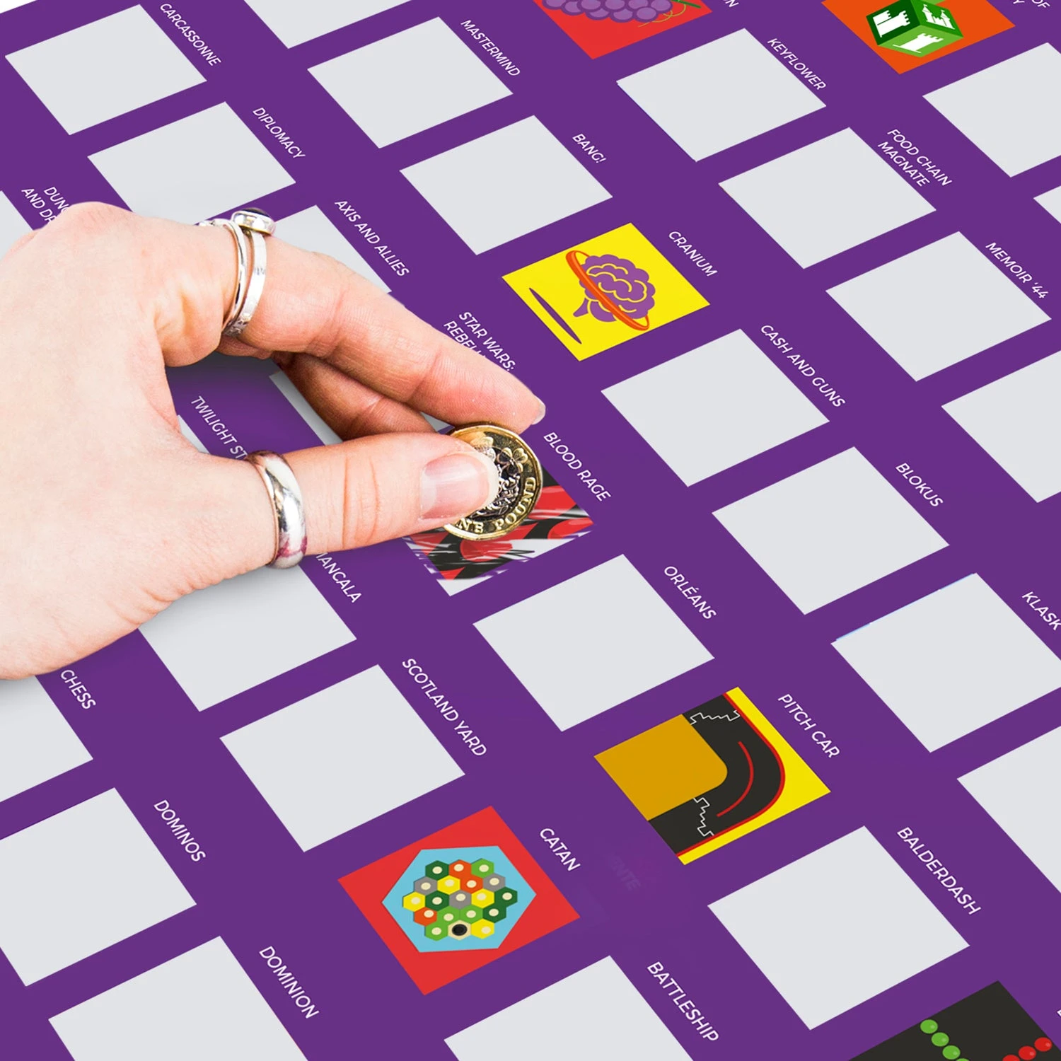 GIFT REPUBLIC 100 Board Games Bucket List Scratch Poster 4 GIFT REPUBLIC 100 Board Games Bucket List Scratch Poster - Image 3