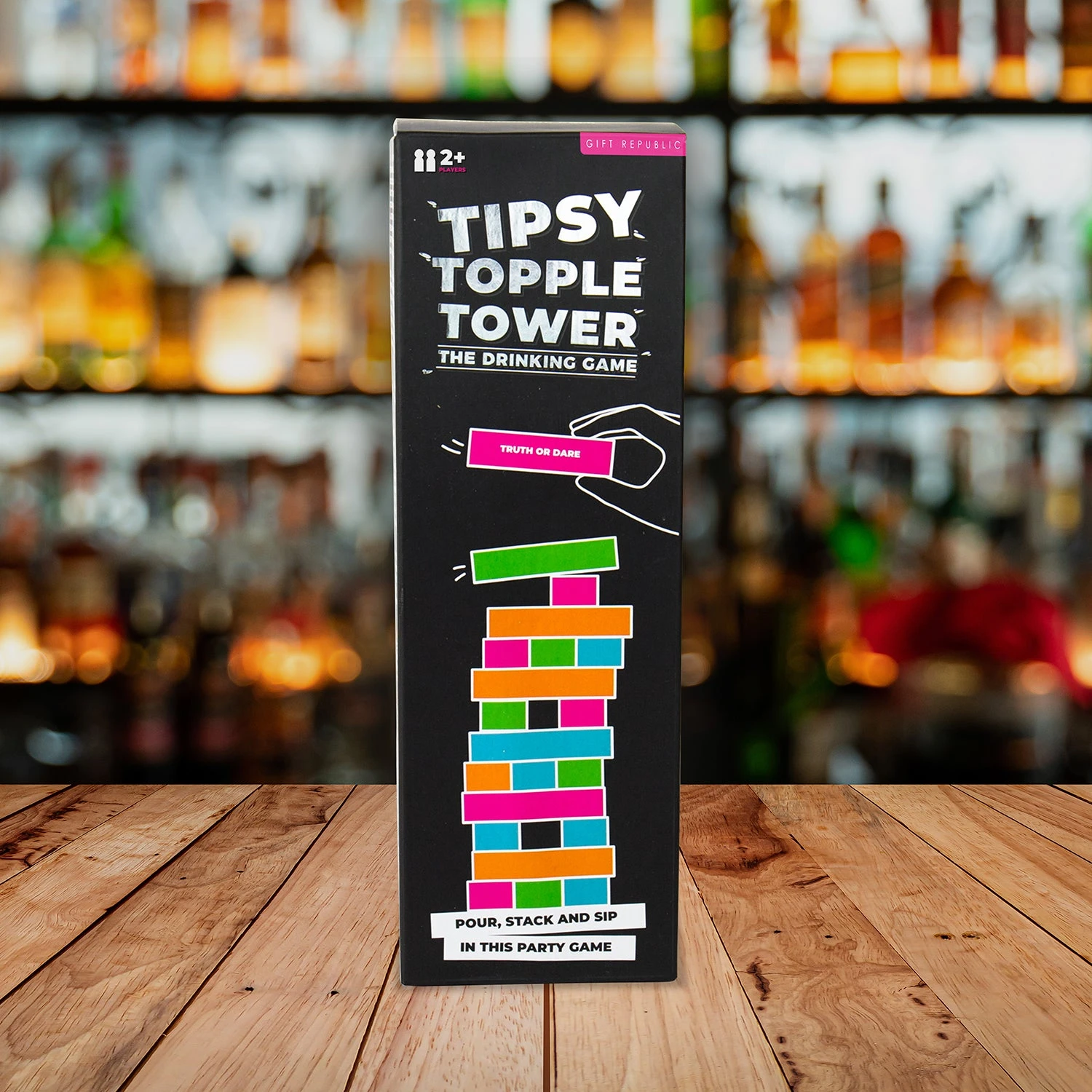 GIFT REPUBLIC Tipsy Topple Tower Game 3 GIFT REPUBLIC Tipsy Topple Tower Game