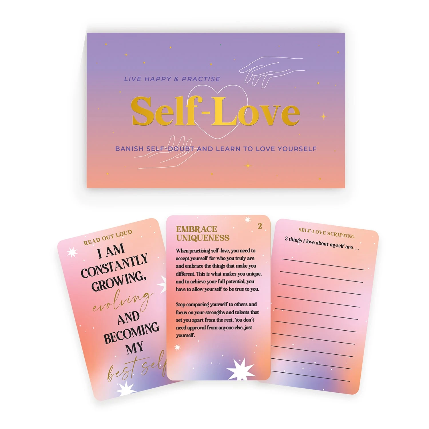 GIFT REPUBLIC Live Happy & Practice Self-Love Cards 4 GIFT REPUBLIC Live Happy & Practice Self-Love Cards - Image 2