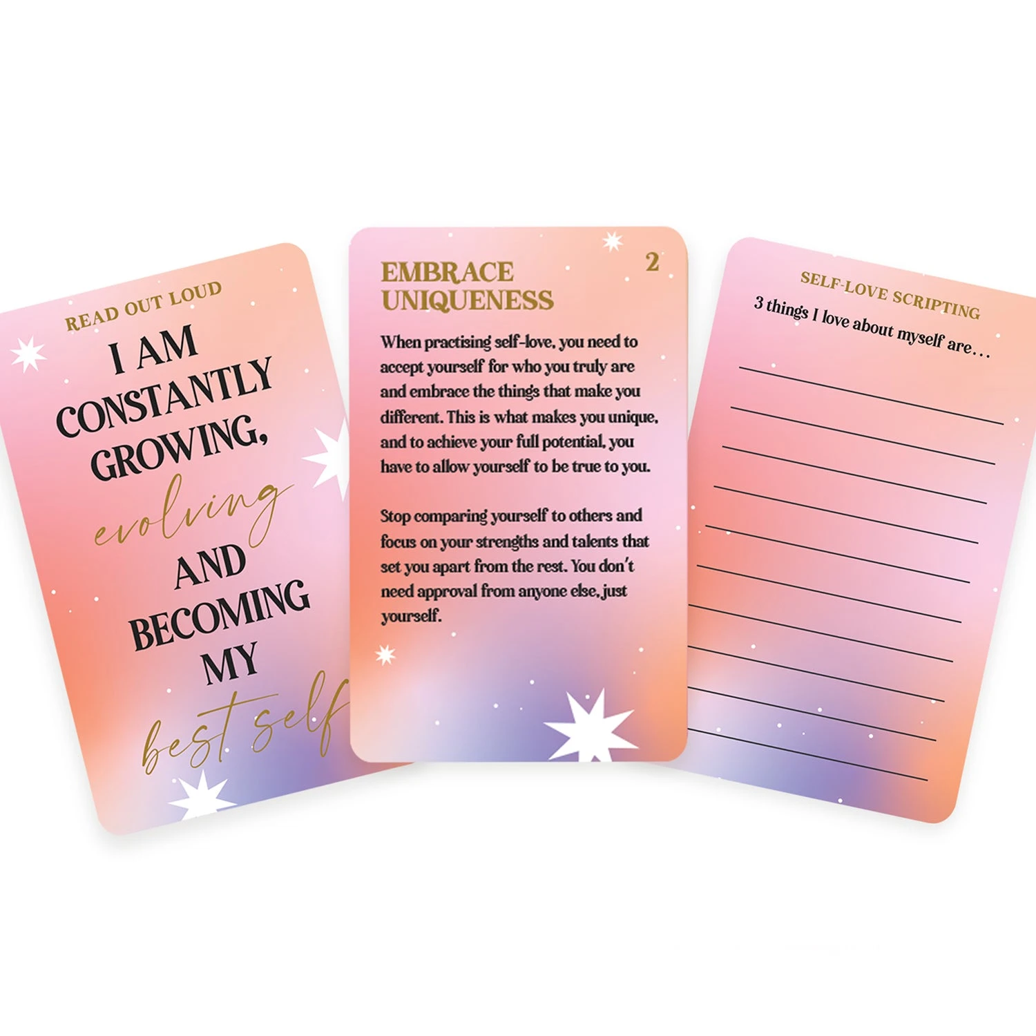 GIFT REPUBLIC Live Happy & Practice Self-Love Cards 5 GIFT REPUBLIC Live Happy & Practice Self-Love Cards - Image 3