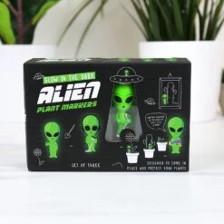GIFT REPUBLIC Mini Plant Pot Glow In The Dark Aliens -Toy Sale Store GR830017 5