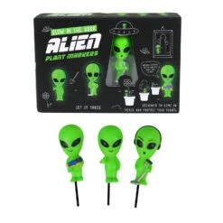 GIFT REPUBLIC Mini Plant Pot Glow In The Dark Aliens -Toy Sale Store GR830017 8