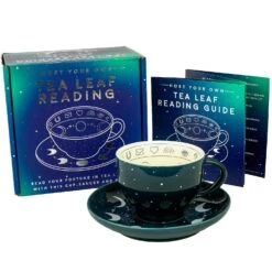 GIFT REPUBLIC Tea Leaf Reading Cup And Saucer