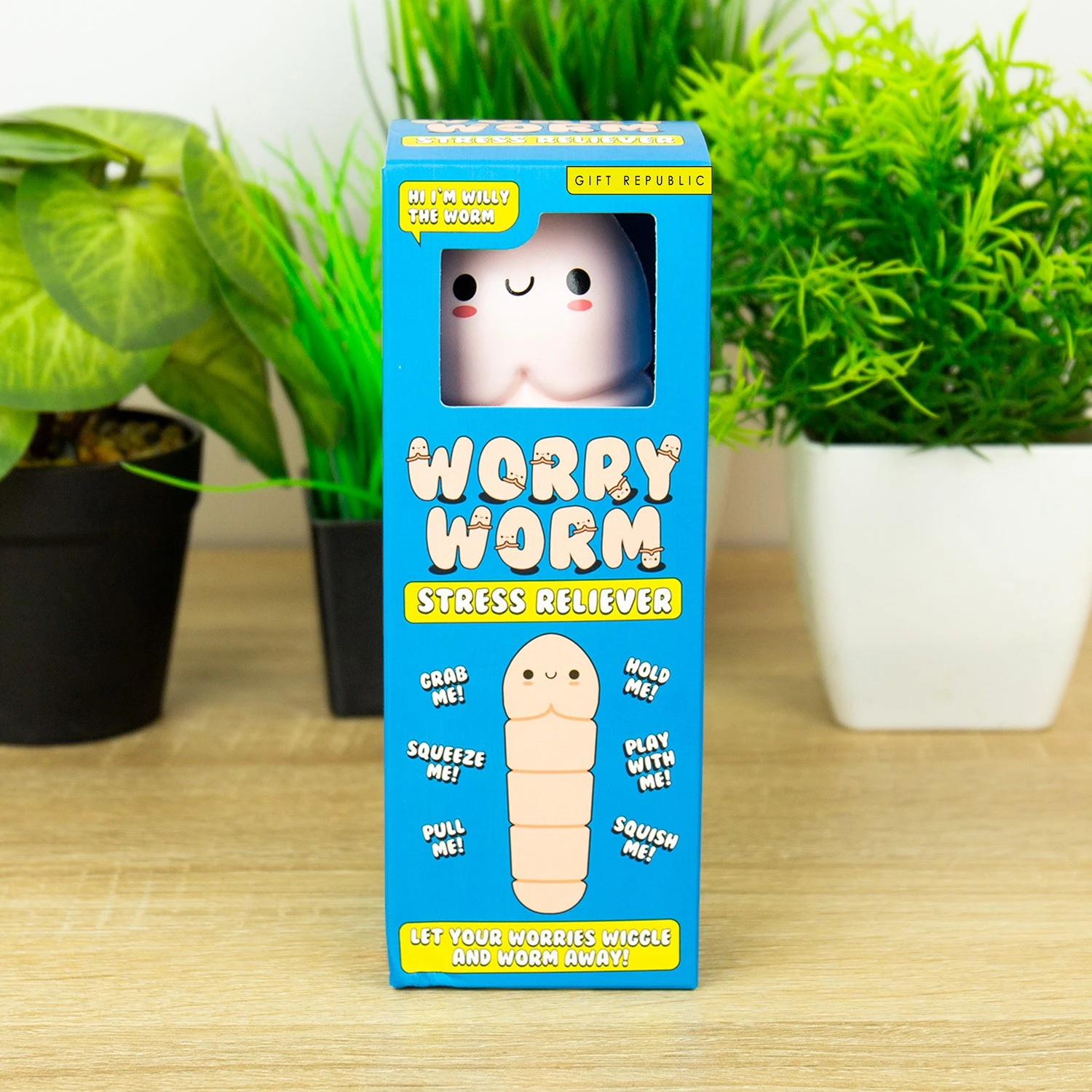 GIFT REPUBLIC Worry Worm Stress Reliever 3 GIFT REPUBLIC Worry Worm Stress Reliever
