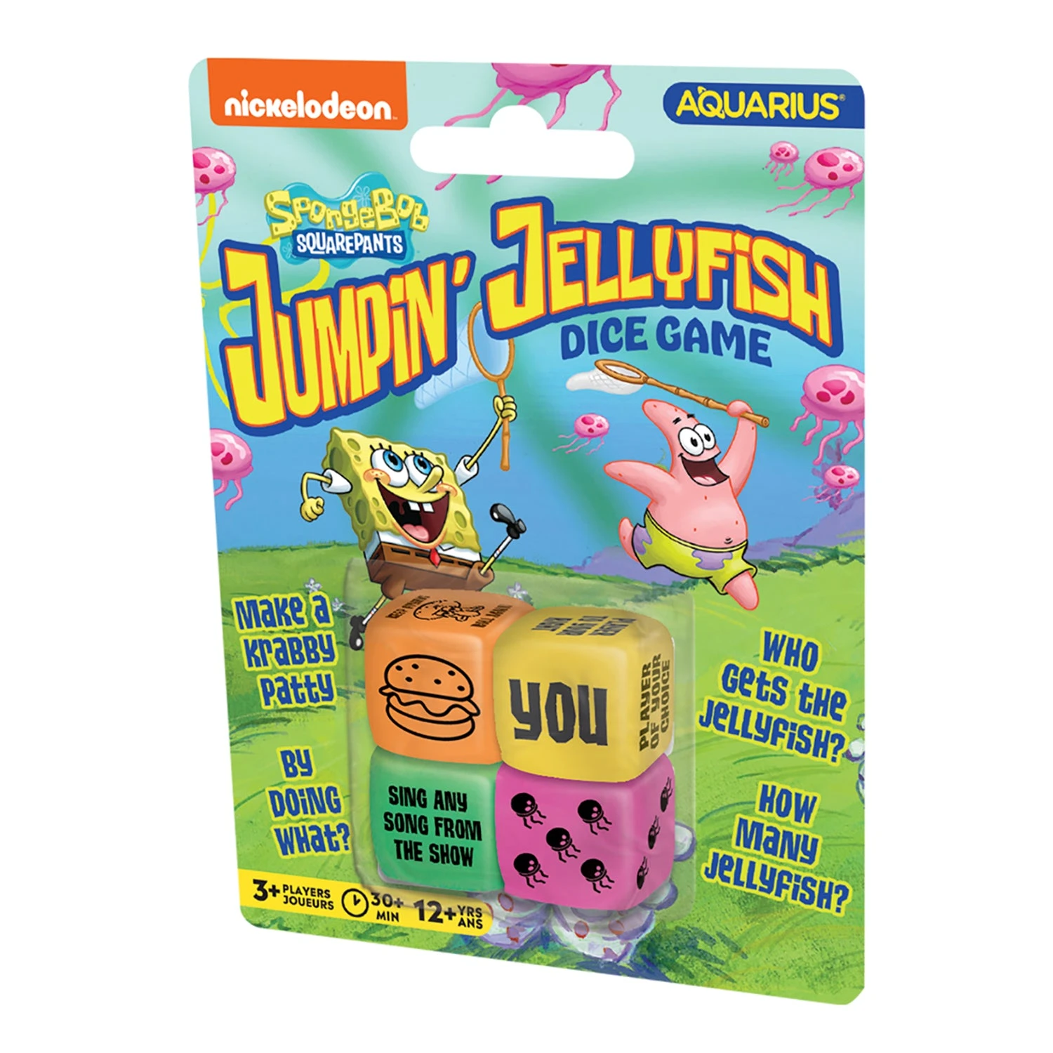 Aquarius SpongeBob Jumpin Jellyfish Dice Game 3 Aquarius SpongeBob Jumpin Jellyfish Dice Game