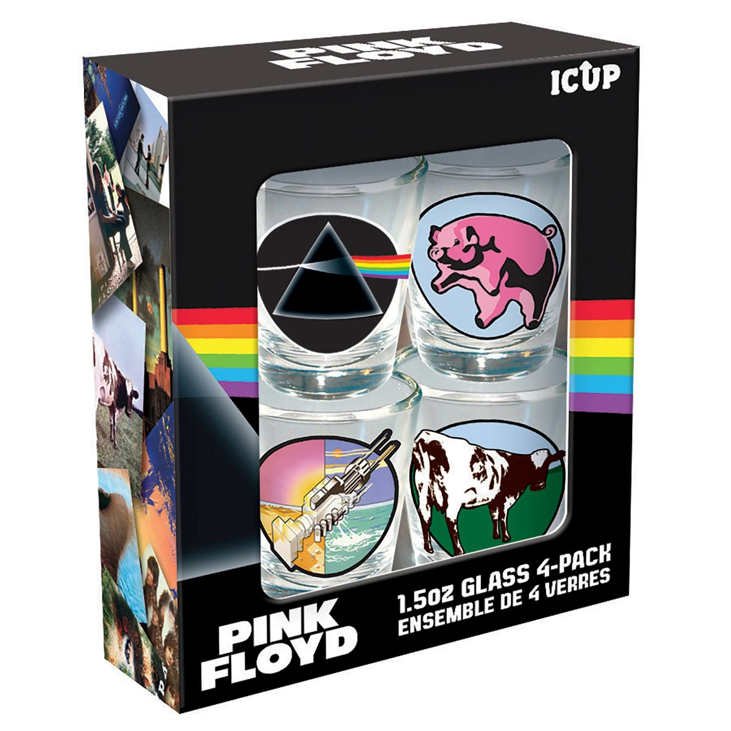 Aquarius Pink Floyd Shot Glass Set (4-Pack / 1.5oz) 3 Aquarius Pink Floyd Shot Glass Set (4-Pack / 1.5oz)