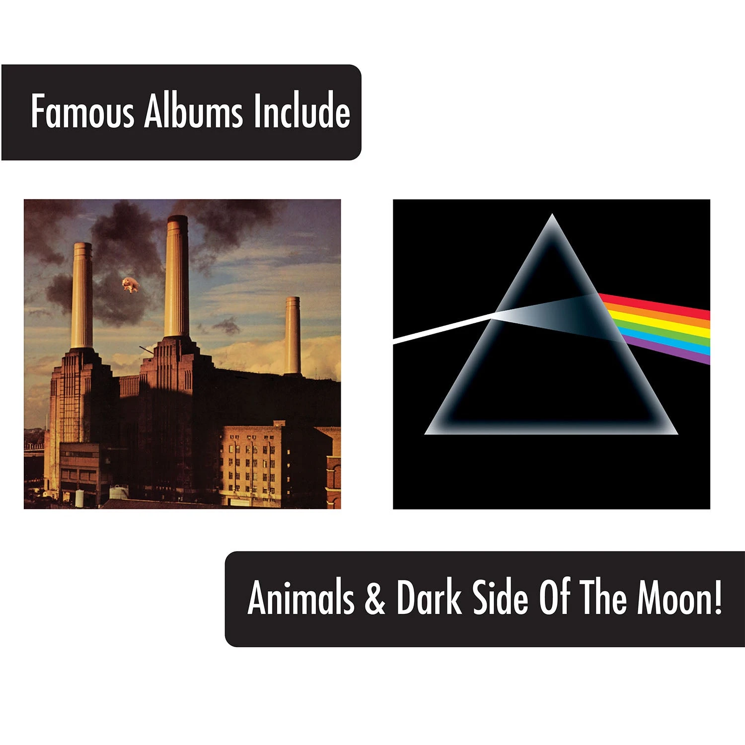 Pink Floyd Album Covers Pint Glasses - 4 Pack 6 Pink Floyd Album Covers Pint Glasses - 4 Pack - Image 4