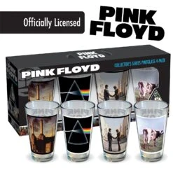 Pink Floyd Album Covers Pint Glasses - 4 Pack 14 Pink Floyd Album Covers Pint Glasses - 4 Pack -Toy Sale Store ICU 05031 6