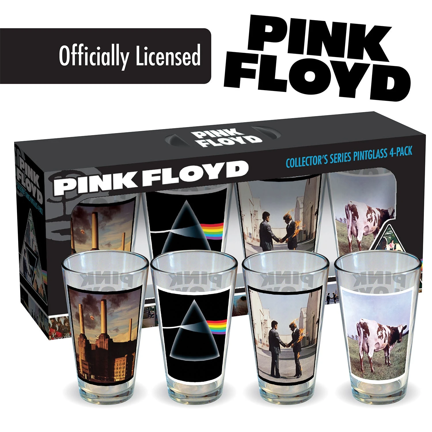 Pink Floyd Album Covers Pint Glasses - 4 Pack 8 Pink Floyd Album Covers Pint Glasses - 4 Pack - Image 6