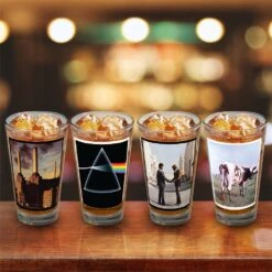 Pink Floyd Album Covers Pint Glasses - 4 Pack 15 Pink Floyd Album Covers Pint Glasses - 4 Pack -Toy Sale Store ICU 05031 7