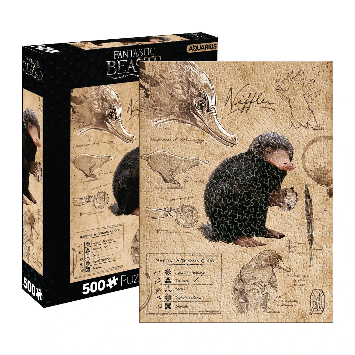 Aquarius Fantastic Beasts Niffler 500pc Puzzle 3 Aquarius Fantastic Beasts Niffler 500pc Puzzle