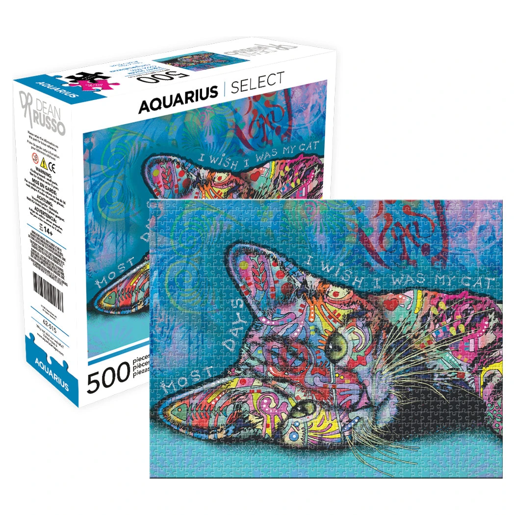 Aquarius Dean Russo - Cat 500pc Puzzle 3 Aquarius Dean Russo - Cat 500pc Puzzle