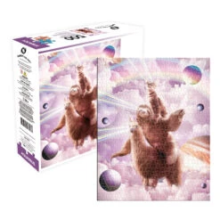 Aquarius Random Galaxy - Laser Eyes Cat Sloth Llama 500pc Puzzle