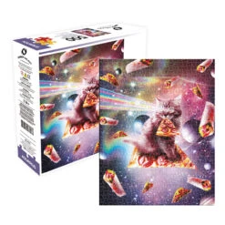 Aquarius Random Galaxy - Cat Pizza 500pc Puzzle