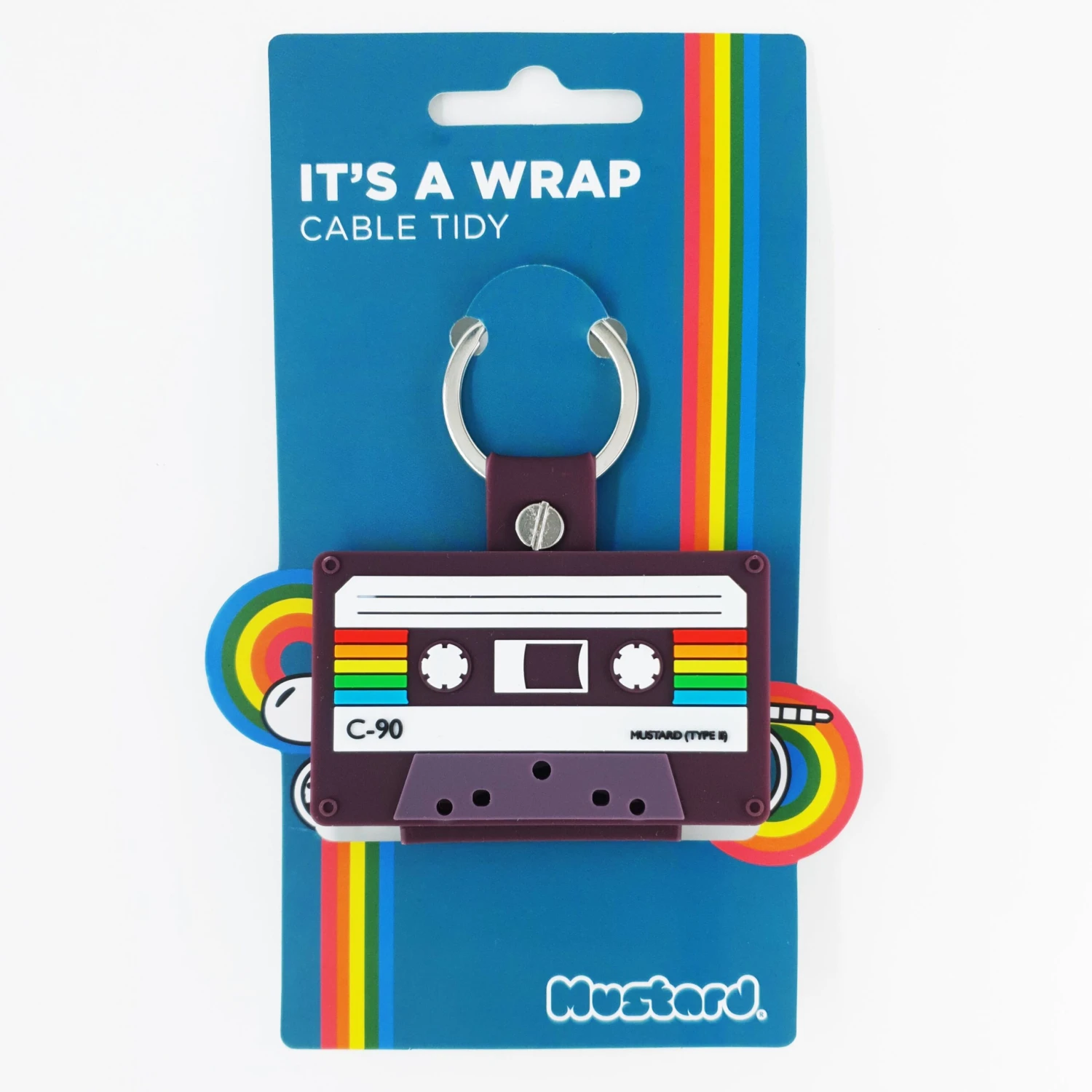 Mustard - Rewind Cassette Cable Tidy Wrap 4 Mustard - Rewind Cassette Cable Tidy Wrap - Image 2