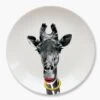Mustard - Wild Dining - Gina Giraffe Ceramic Dinner Plate 1 Mustard - Wild Dining - Gina Giraffe Ceramic Dinner Plate -Toy Sale Store M12006D 1