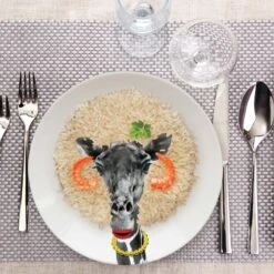 Mustard - Wild Dining - Gina Giraffe Ceramic Dinner Plate -Toy Sale Store M12006D 2