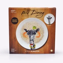 Mustard - Wild Dining - Gina Giraffe Ceramic Dinner Plate -Toy Sale Store M12006D 3