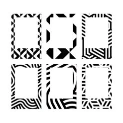 Monochrome Magnetic Photo Frames 5 Monochrome Magnetic Photo Frames -Toy Sale Store M16192D 1