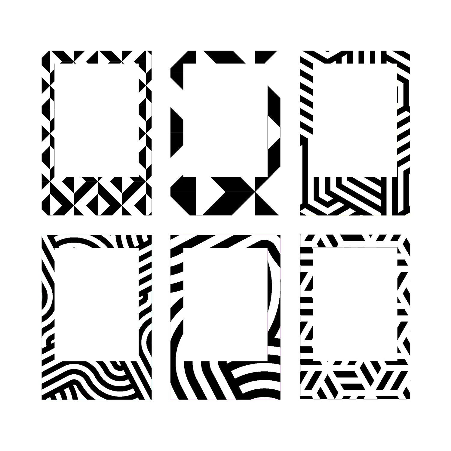 Monochrome Magnetic Photo Frames 4 Monochrome Magnetic Photo Frames - Image 2