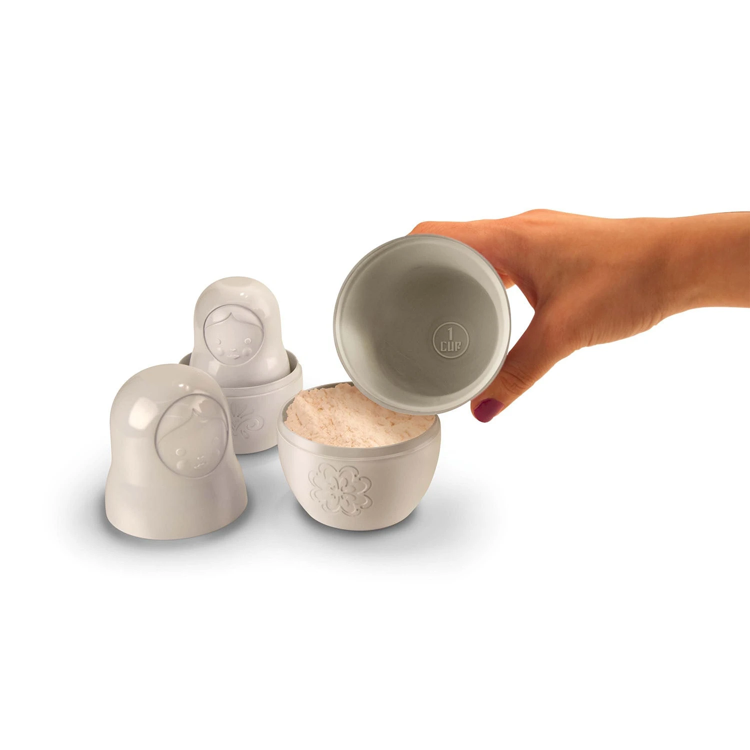 M-Cups - Matryoshka Measuring Cups (Set Of 6) 6 M-Cups - Matryoshka Measuring Cups (Set Of 6) - Image 4