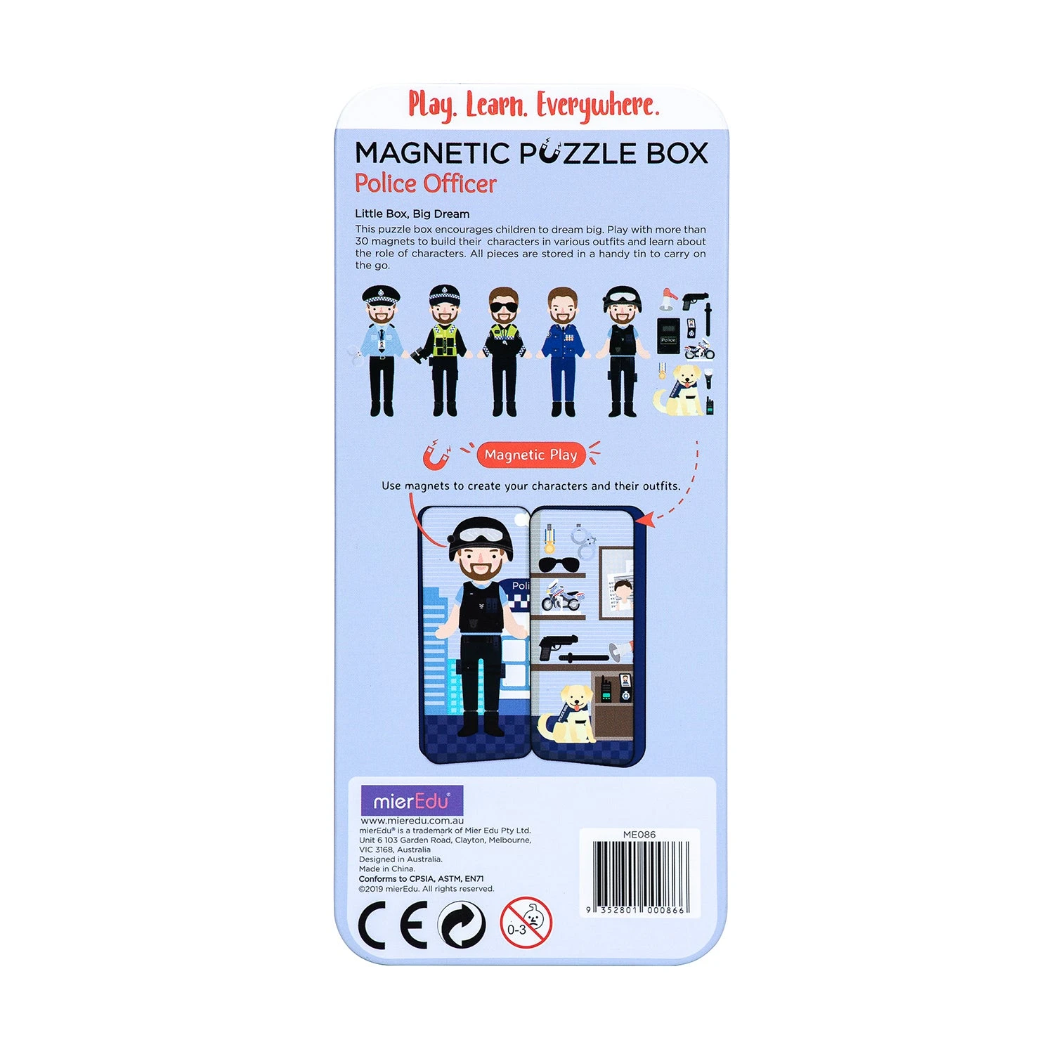 Magnetic Puzzle Box - Police Officer 8 Magnetic Puzzle Box - Police Officer - Image 6