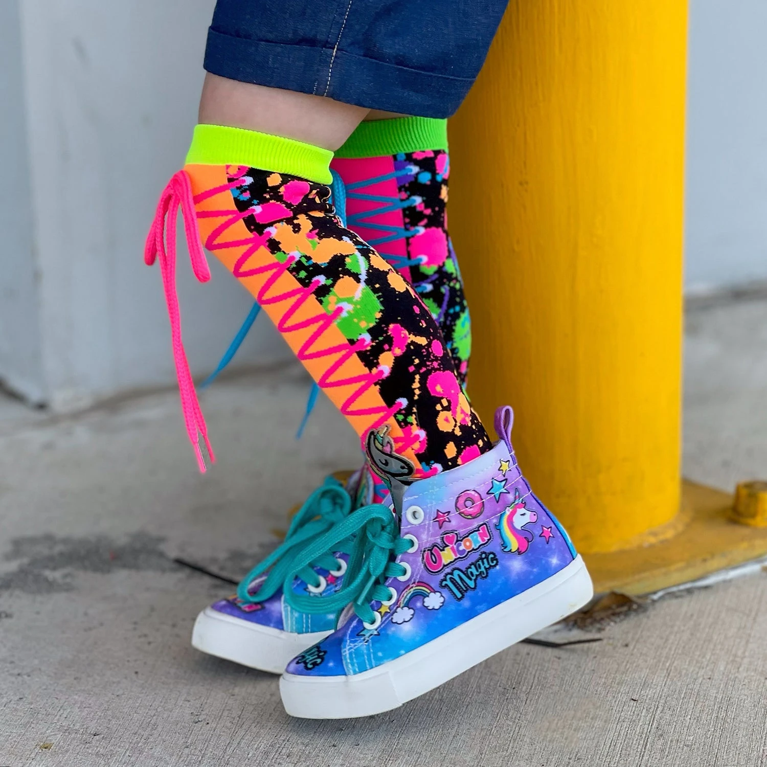 Colour Run Socks (Ages 6-99 Years) 4 Colour Run Socks (Ages 6-99 Years) - Image 2