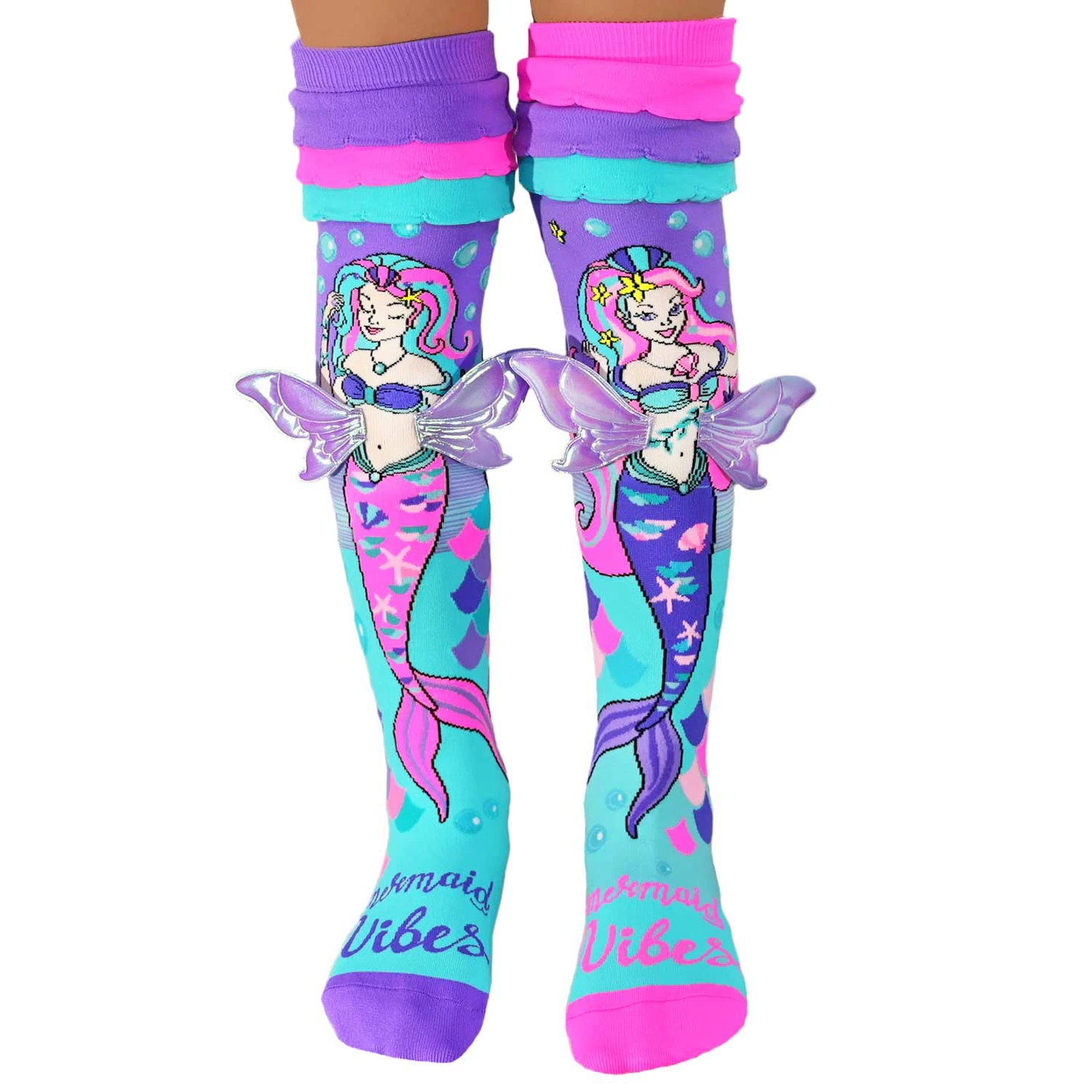 Mermaid Vibes Socks With Wings 6 Mermaid Vibes Socks With Wings - Image 4