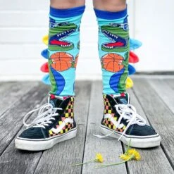 Dinosaur Socks With Spikes