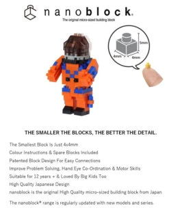 Nanoblock - Astronaut Pressure Suit 7 Nanoblock - Astronaut Pressure Suit -Toy Sale Store NBC 379 3