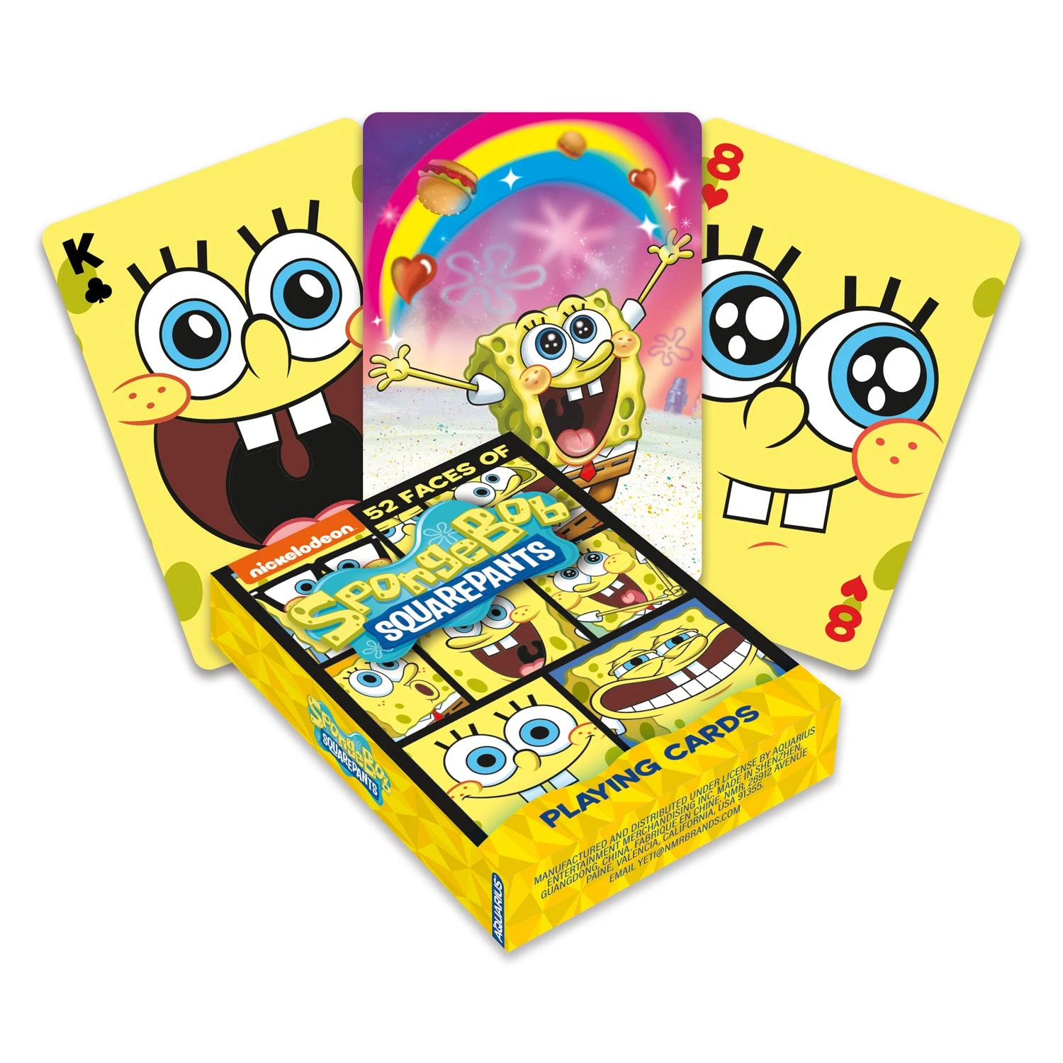 Aquarius SpongeBob Faces Playing Cards 3 Aquarius SpongeBob Faces Playing Cards