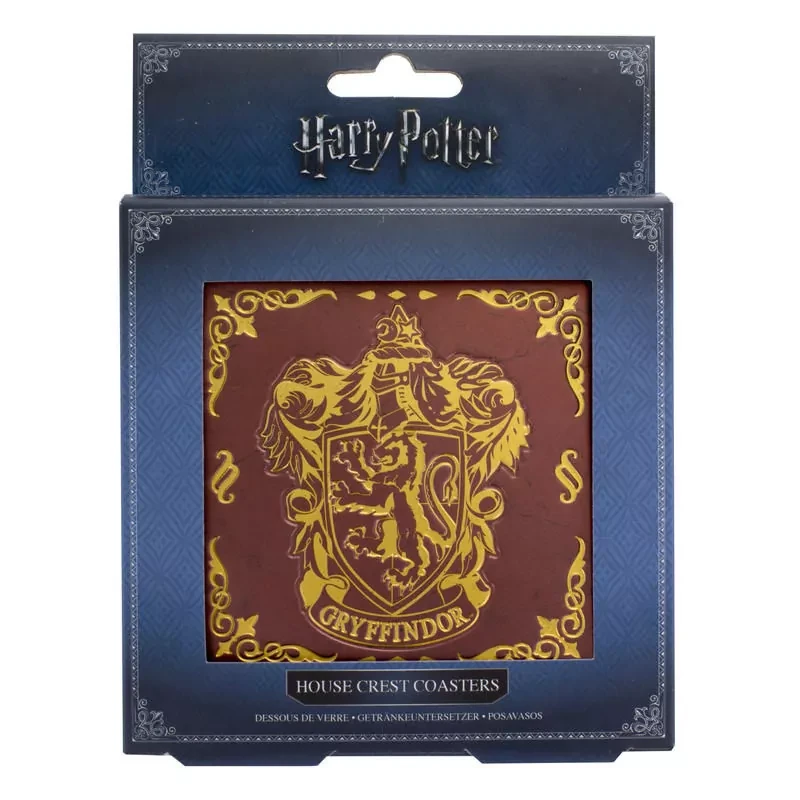 Paladone Harry Potter Hogwarts Crest Coasters 4 Paladone Harry Potter Hogwarts Crest Coasters - Image 2