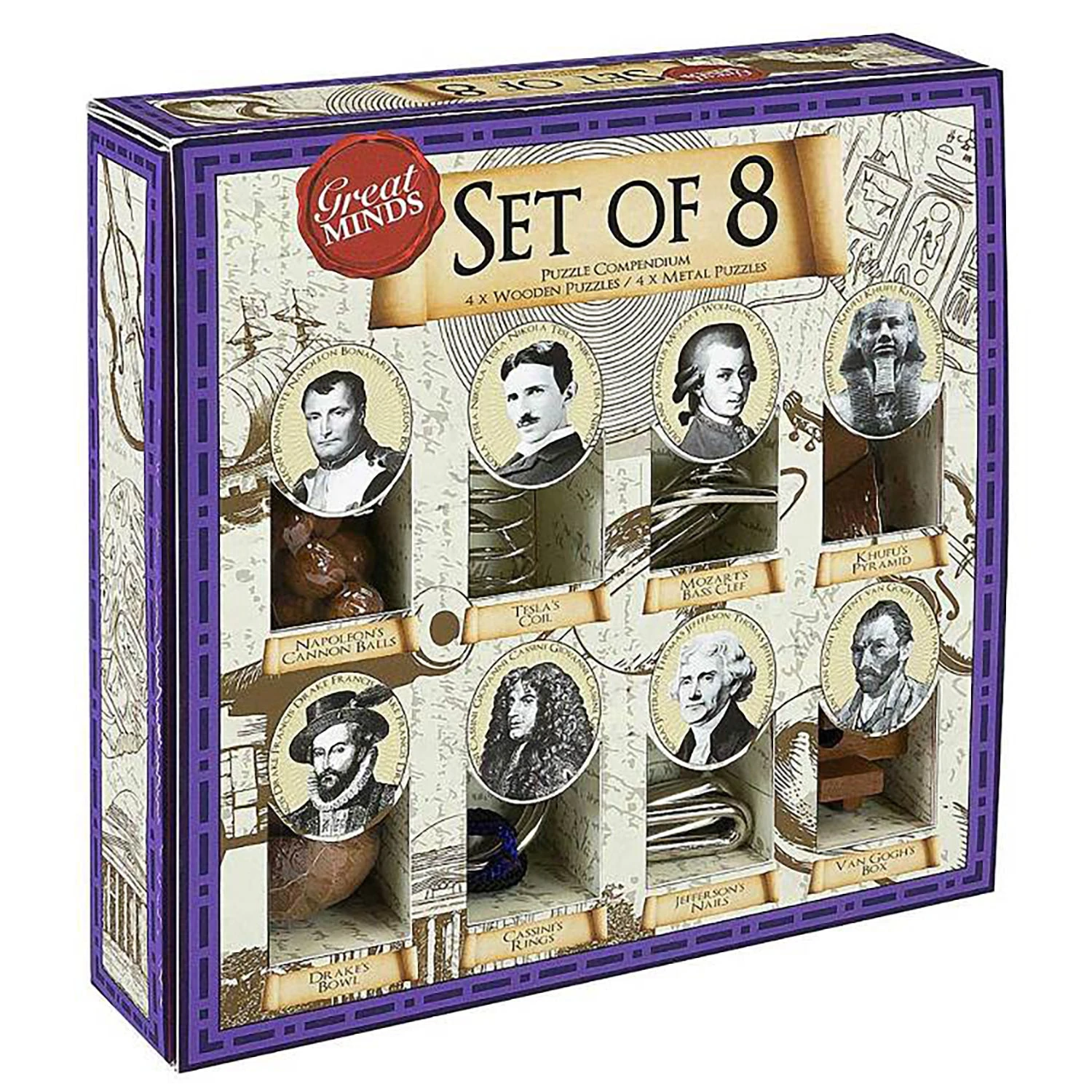 Great Minds - Set Of 8 3 Great Minds - Set Of 8