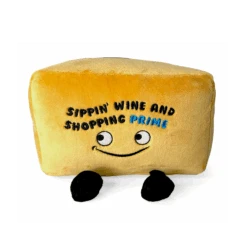 "Sippin' Wine And Shopping Prime!" Plush