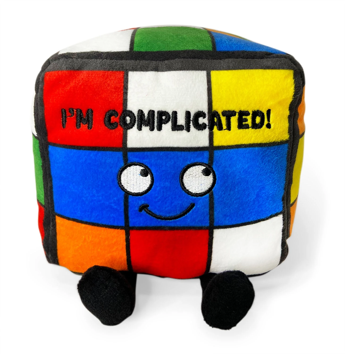 "I'm Complicated!" Plush Rubiks Cube 3 "I'm Complicated!" Plush Rubiks Cube
