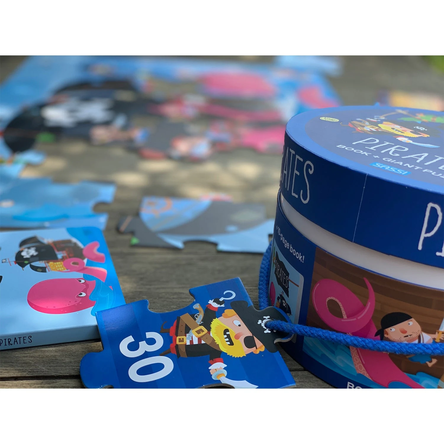 Sassi Pirates Book And Giant Puzzle Set, 30 Pcs 4 Sassi Pirates Book And Giant Puzzle Set, 30 Pcs - Image 2