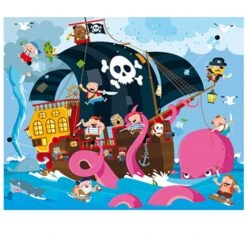 Sassi Pirates Book And Giant Puzzle Set, 30 Pcs 15 Sassi Pirates Book And Giant Puzzle Set, 30 Pcs -Toy Sale Store SAS106 15