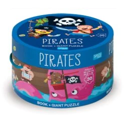 Sassi Pirates Book And Giant Puzzle Set, 30 Pcs