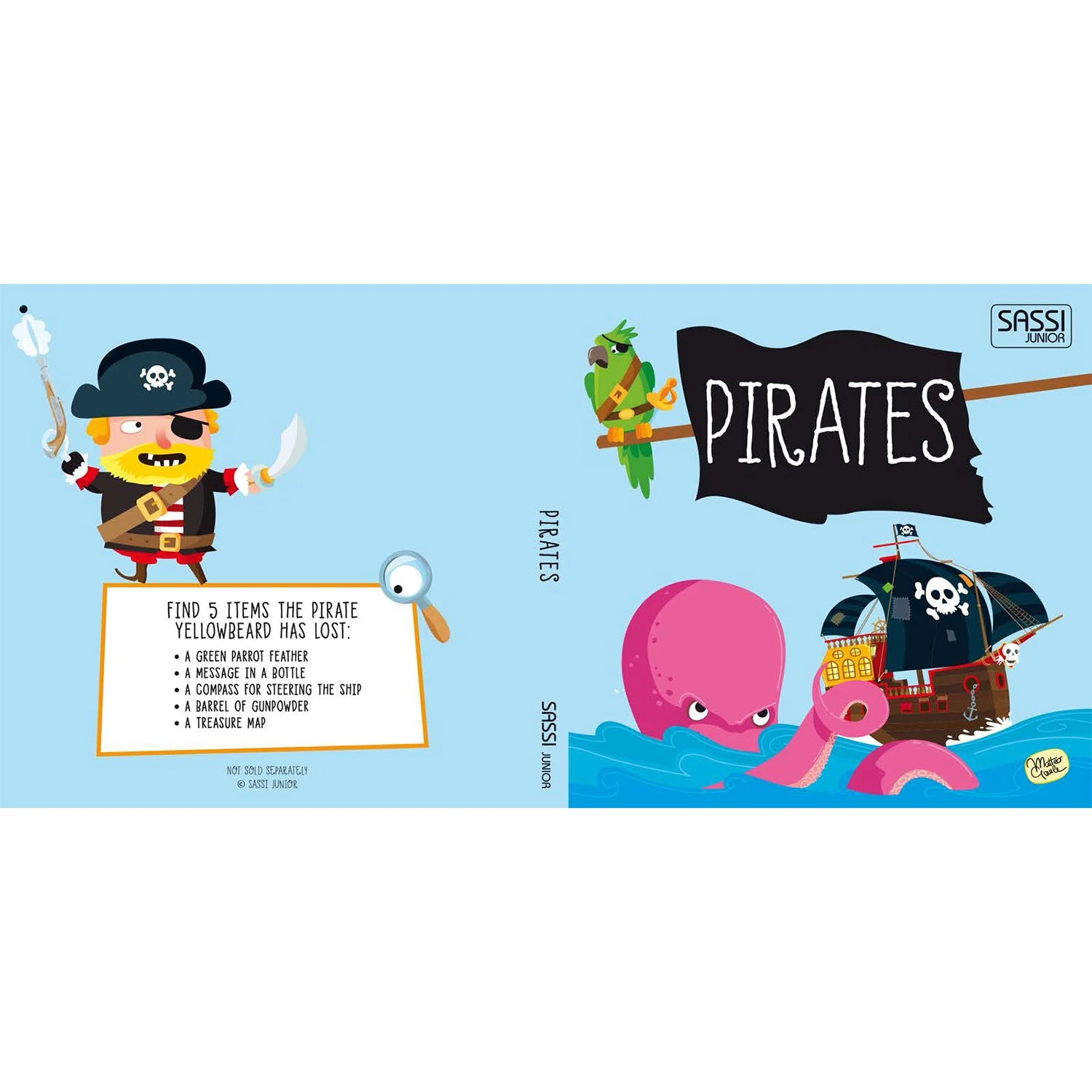 Sassi Pirates Book And Giant Puzzle Set, 30 Pcs 6 Sassi Pirates Book And Giant Puzzle Set, 30 Pcs - Image 4