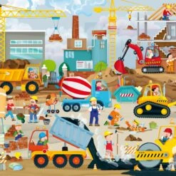 Sassi Construction Site Book And Giant Puzzle Set, 30 Pcs 7 Sassi Construction Site Book And Giant Puzzle Set, 30 Pcs -Toy Sale Store SAS110 6