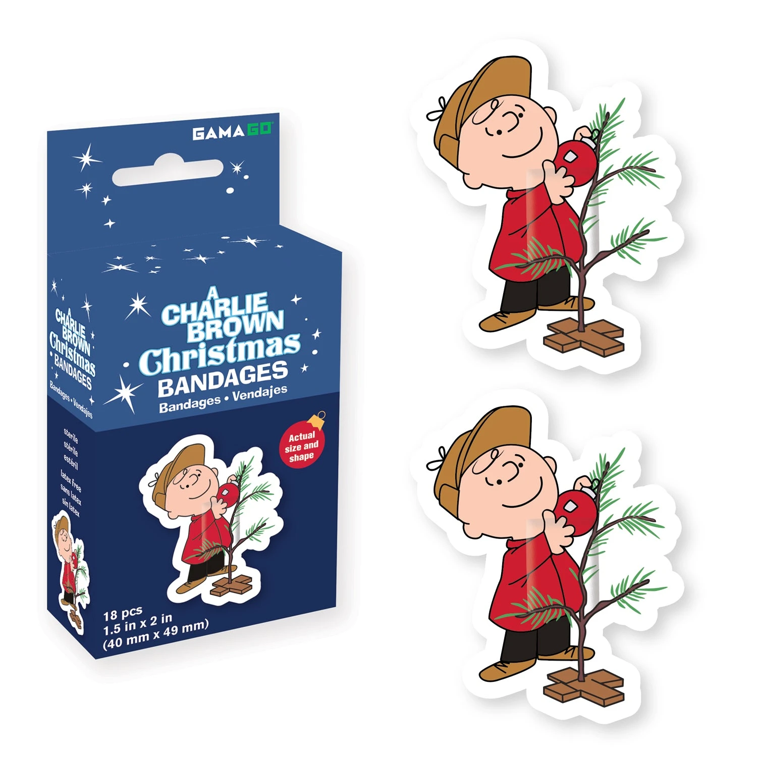 GAMAGO - Charlie Brown Christmas Bandages 3 GAMAGO - Charlie Brown Christmas Bandages