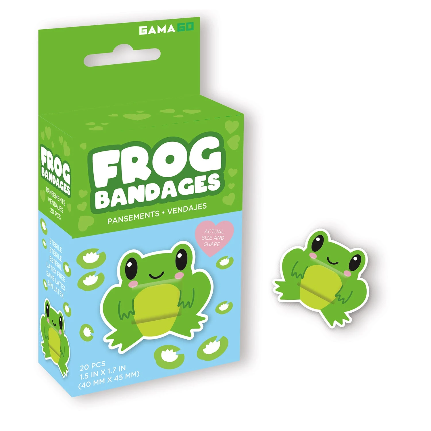 Frog Bandages 20pc 3 Frog Bandages 20pc