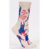 Blue Q - Me When My Song Comes On Womens Crew Socks 2 Blue Q - Me When My Song Comes On Womens Crew Socks -Toy Sale Store SW506 1
