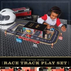 FAO Schwarz - Toy Play Set With Carrier Race Track