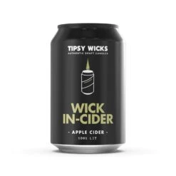 Front Page 27 Tipsy Wicks - Alcohol Scented Soy Wax Candle (300mL Can Size) - Wick In-Cider