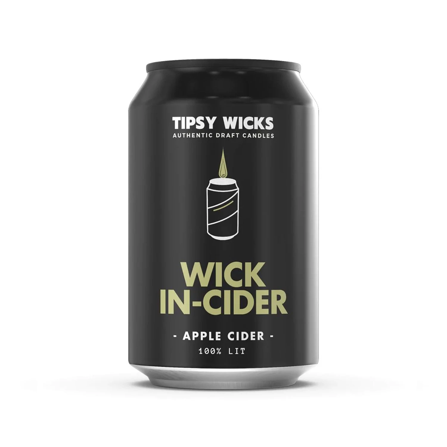 Tipsy Wicks - Alcohol Scented Soy Wax Candle (300mL Can Size) - Wick In-Cider 3 Tipsy Wicks - Alcohol Scented Soy Wax Candle (300mL Can Size) - Wick In-Cider