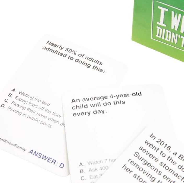 I Wish I Didn't Know Party Game - Family Edition 4 I Wish I Didn't Know Party Game - Family Edition - Image 2