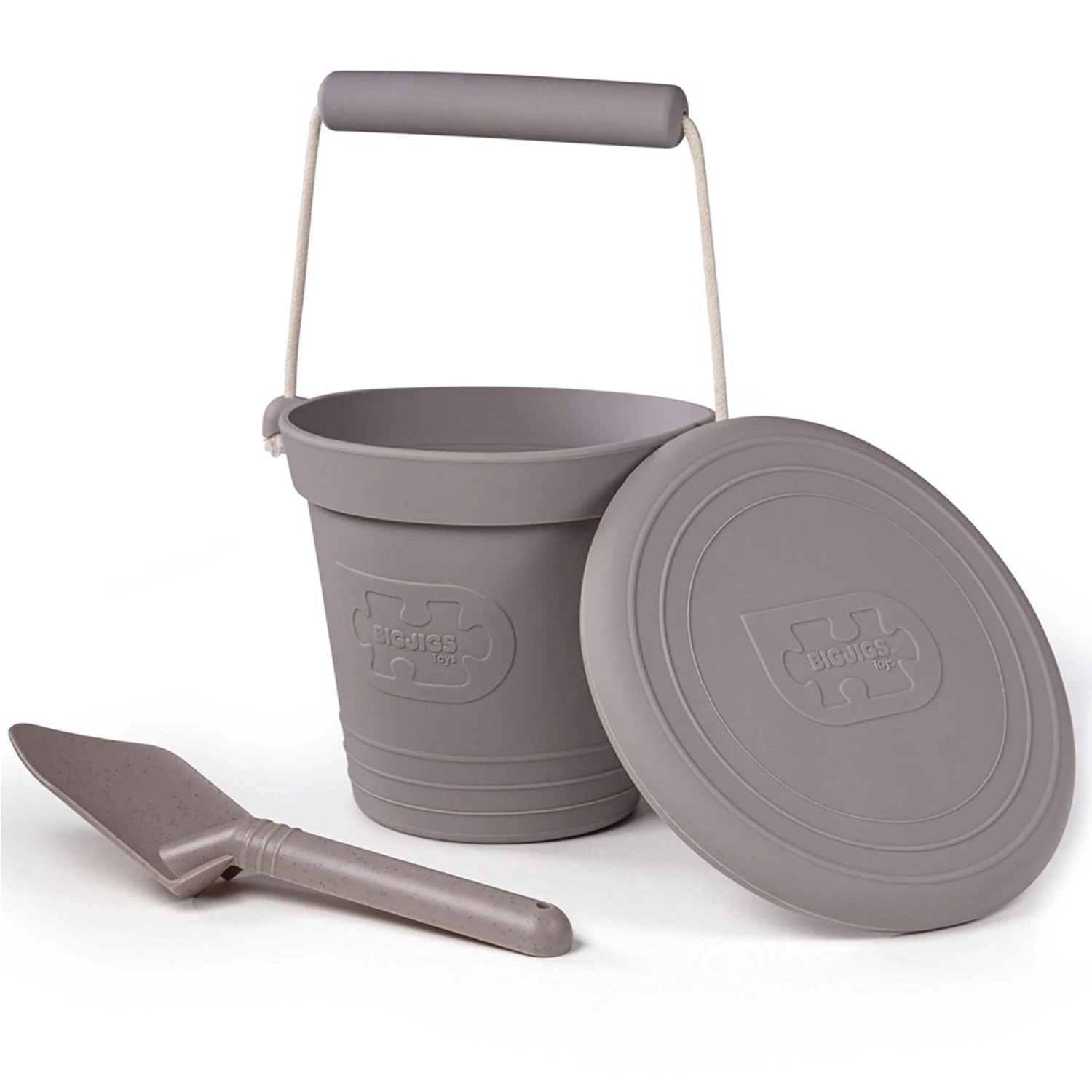 Stone Grey Adventure Silicone Bucket 4 Stone Grey Adventure Silicone Bucket - Image 2