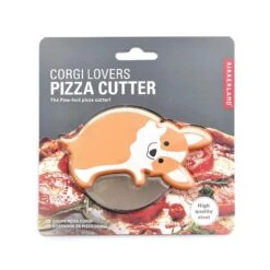 KIKKERLAND Lovers Pizza Cutter - Dog (Corgi)